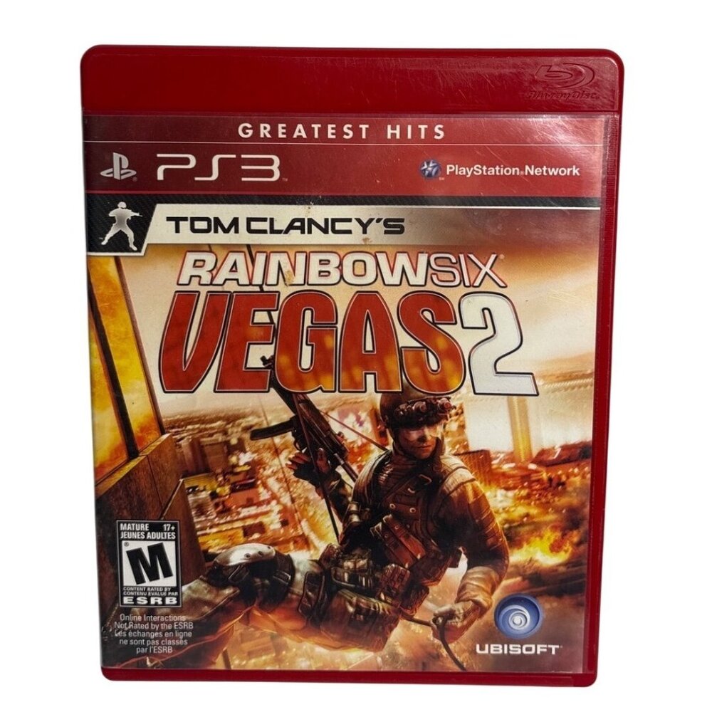 Rainbow Six Vegas 2 PS3 Video Game Manual Case Tom Clancys